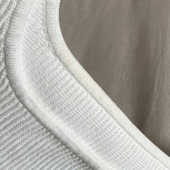 Babaton White Sculpt Knit Squareneck Cropped Tank - Picture 5 of 9